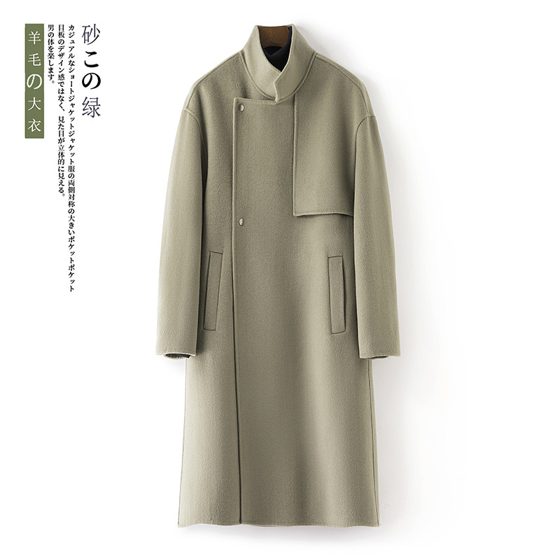 双面呢大衣男羊毛西装领毛呢男羊绒大衣长款外套F5517-P345控598,男装毛呢大衣,电商D318(原电商B337)