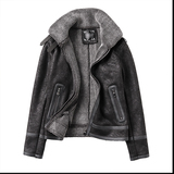 仿麂皮绒羊羔毛皮毛一体机车皮衣男外套棉服大码F11-P245控298，男装皮衣，电商D318(原电商B337)