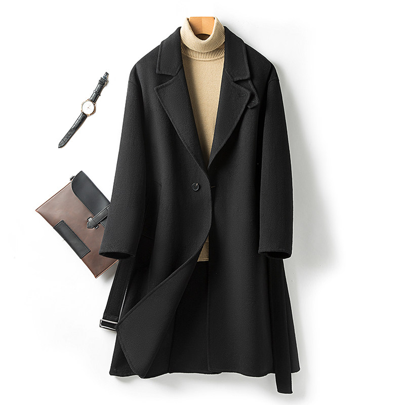 双面呢大衣男羊毛西装毛呢大衣男羊绒中长款外套F6623#P355控658，男装毛呢大衣，电商D318(原电商B337)