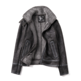 仿麂皮绒羊羔毛皮毛一体机车皮衣男外套大码棉衣大货F11P245控298，男装皮衣，电商D318(原电商B337)