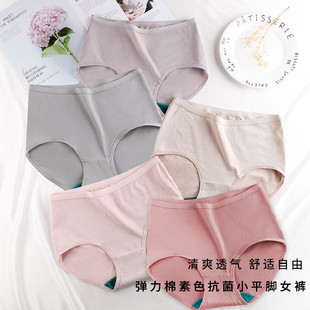 平角裤 AB内裤 女士纯棉抗菌无痕全棉薄中腰大码 春夏季 货号2826 短裤