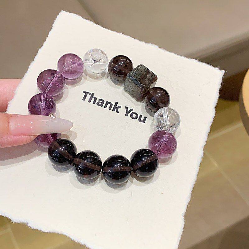九紫离火运手链紫水晶紫幽灵设计天然宝石DIY手链 紫水晶多宝手串,特色手工艺,其他,淘宝优惠券,粉丝福利购,淘宝优惠卷
