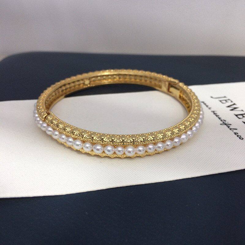 轻奢珍珠手镯中式宫廷天然淡水珍珠可拆卸一款多戴手饰女直播批发