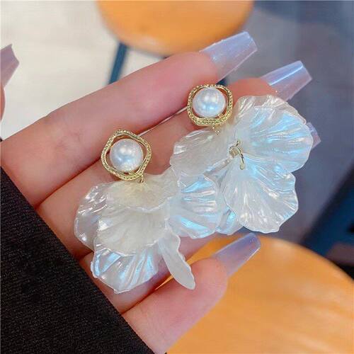 法式复古百花金色流苏耳环轻奢高级感气质耳钉女新款耳饰2024爆款