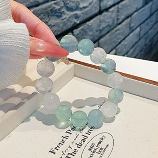 厂家批发时尚新款手作水晶手串 天然水晶结合手串手链 白幽灵手串