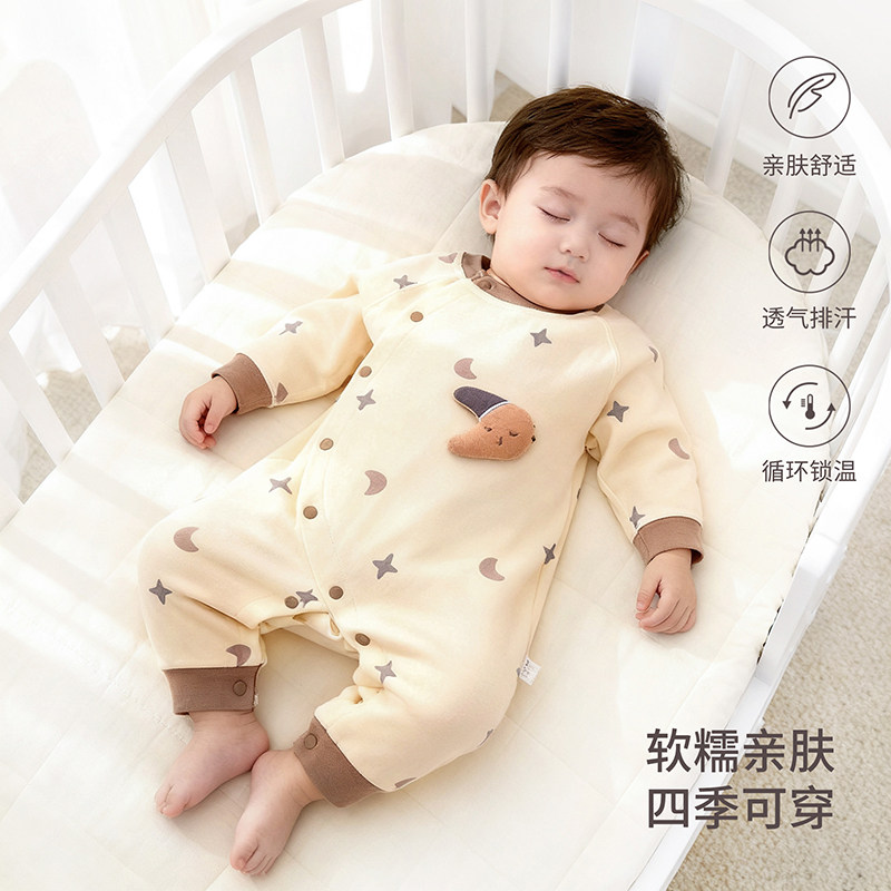 婴儿衣服夹棉连体衣0-3岁纯棉加厚外出服60克夹棉连体衣,童装/婴儿装/亲子装,连身衣/爬服/哈衣,淘宝优惠券,粉丝福利购,淘宝优惠卷