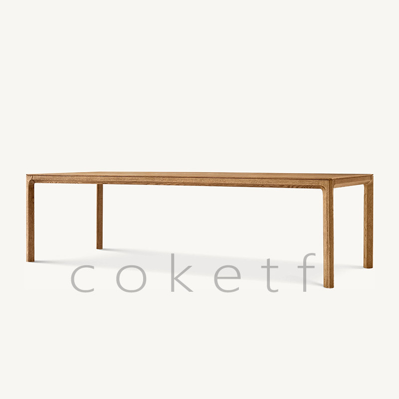 RH PADUA美式乡村实木餐桌极简现代长方形设计师款别墅饭桌长桌子