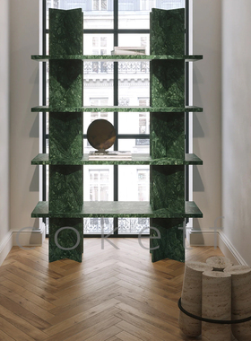 意大利Agapecasa Loico大理石多层书架置物架落地北欧风格设计师