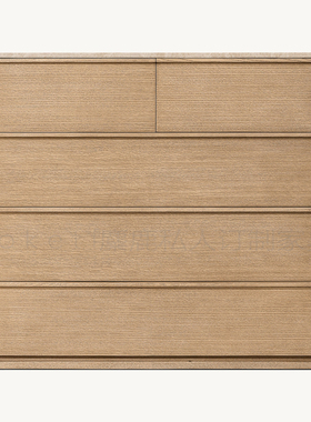 Ligné Emperador美式极简天然大理石5抽屉梳妆台设计师客厅斗柜