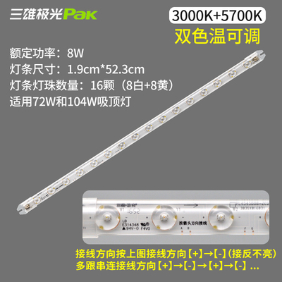 三雄极光LED吸顶灯原装光源替换