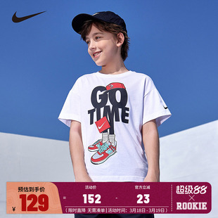 Nike 3brand童装儿童短袖男童T恤2026夏季运动上衣夏装N32522330
