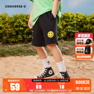 中大童透气运动五分裤 converse匡威童装 新款 夏季 潮 男女童休闲短裤