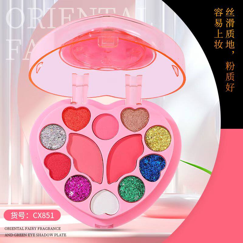 东方仙子凝香点翠眼影盘多色彩妆盘眼影口红腮红粉饼组合盘舞台妆