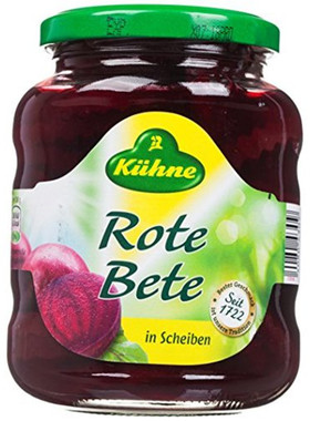 德国进口冠利红菜头330g sliced beetroot西餐烹饪冷菜沙拉用配料