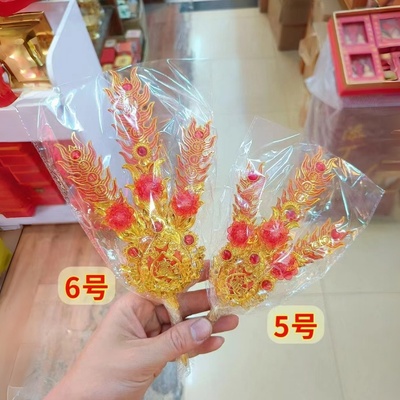 潮汕香炉摆件品过年春花金花摆件