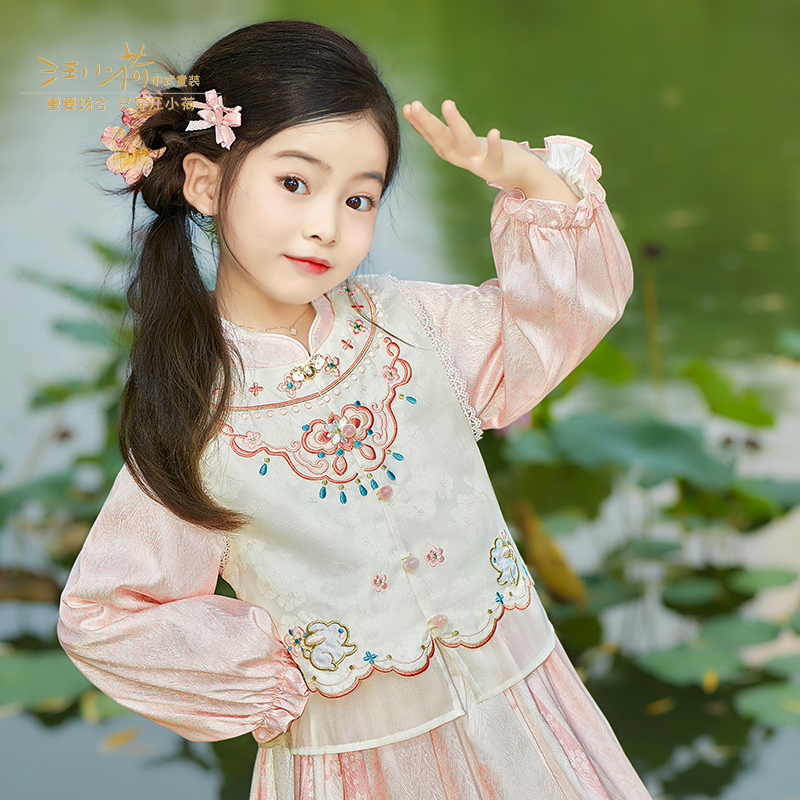 汪小荷2025年秋装新款女童套装