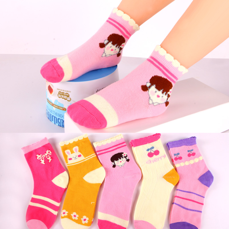 女童袜子中筒袜6到12岁儿童袜子中大童可爱公主袜韩版小孩学生袜