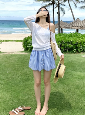 2026新款纯欲性感三件套裙式泳衣