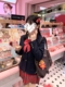 女秋冬黑三扣西装 外套叠穿校供感小辣椒短裙学院风日系JK制服套装