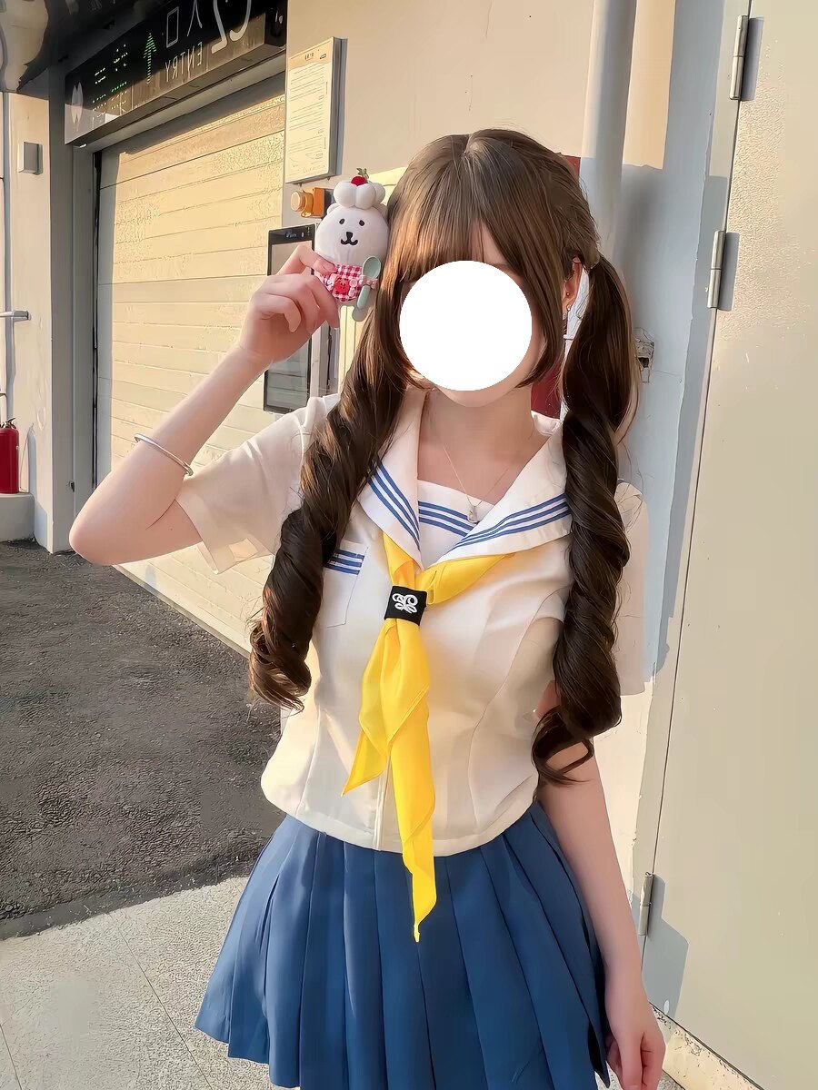 原创正版jk水手服蓝三本短袖海军风叠穿纯色百褶裙校供感校服套装