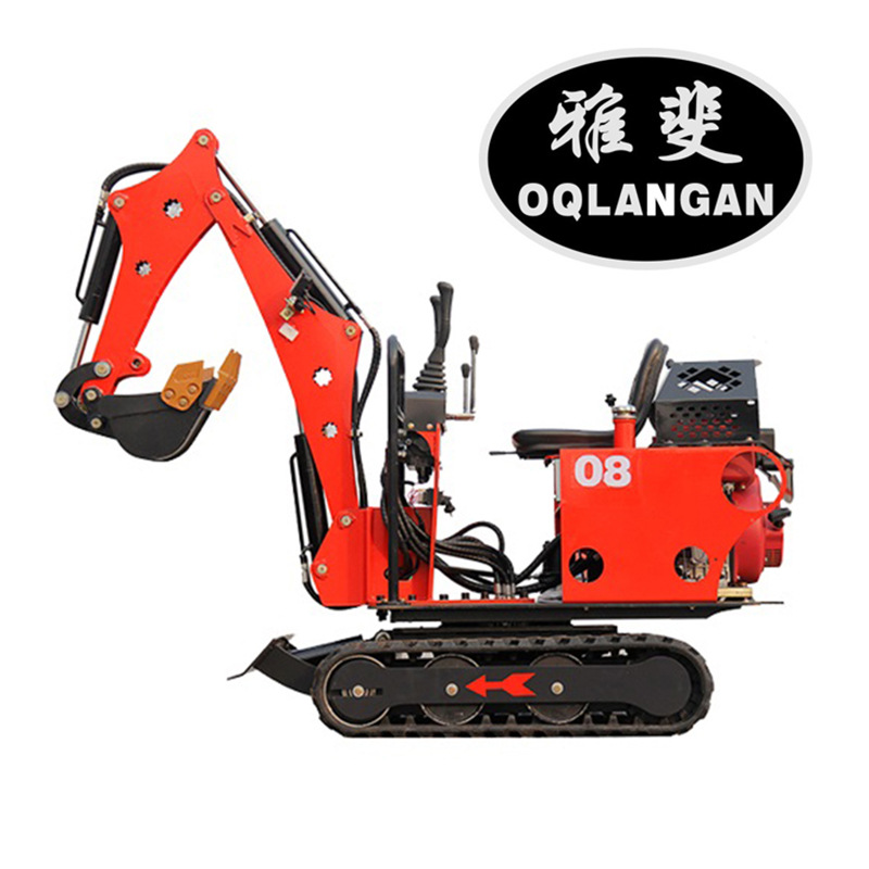 微挖小型挖掘机履带钩机挖土机抓木机Crawler excavator微型工程