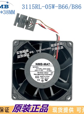 3115RL-05W-B86/B66 24VDC 1.10A 4线原装正品NMB-MAT 大风量设备