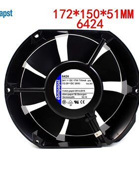 原装德国 6424风机风扇 6424 24V 17W 172x51mm变频器散热风扇
