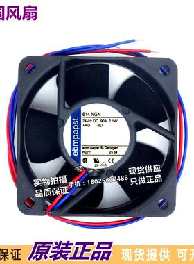 进口风机全新原装 TYP 614NGN 24V 2.1W 6025 6cm 高端设备风扇