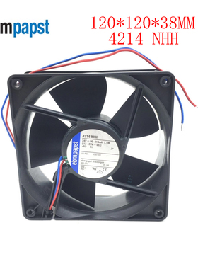全新德国风机 4214NHH 24V 7.5 W12038 12CM 变频器 印刷机风扇