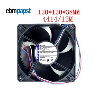 4414/12M 全新德国风机 12038 DC24V 4.1W 变频器专用散热风扇