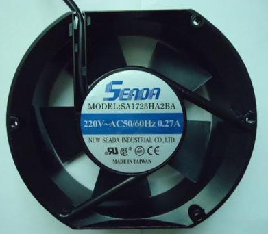 台湾SEADA 220V 0.27A SA1725ha2ba 17251 17CM滚珠轴流机柜风扇