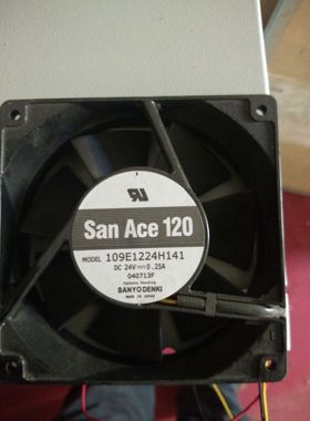 109E1224H141 12038 24V 0.25A   12CM 3线 变频器风扇
