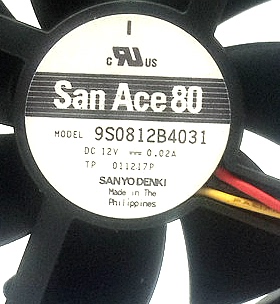 9S系列风扇 零震动 9S0812b4031 12V 0.02A 机箱超静音风扇