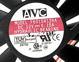 原装 AVC F6015R12HA 6015 6CM 12V0.15A 3线 机箱 CPU 散热风扇
