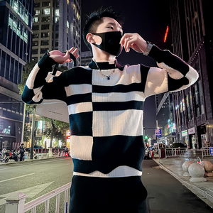 M21 P68 秋冬社会小伙新款毛衣打底衫内搭针织衫男图片