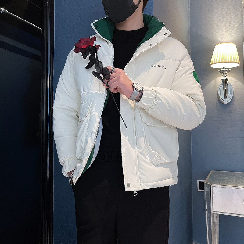 CF07 P128 冬季新款棉衣社会小伙加厚外套棉袄棉服图片