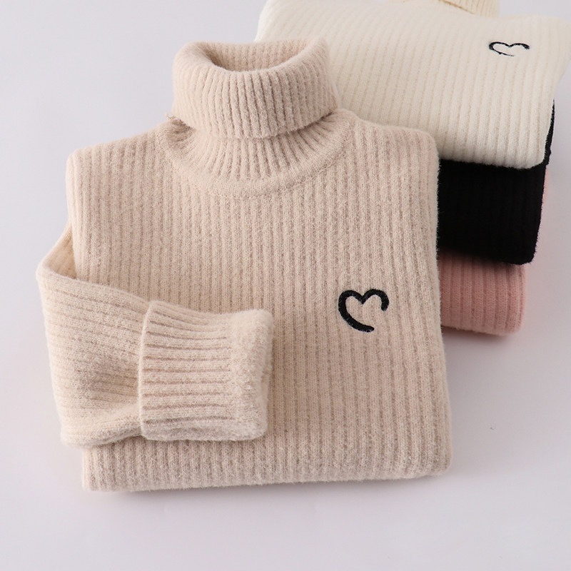 男女童一体绒高领毛衣儿童宝宝加厚保暖针织衫小中童百搭打底线衫,童装/婴儿装/亲子装,毛衣/针织衫,淘宝优惠券,粉丝福利购,淘宝优惠卷