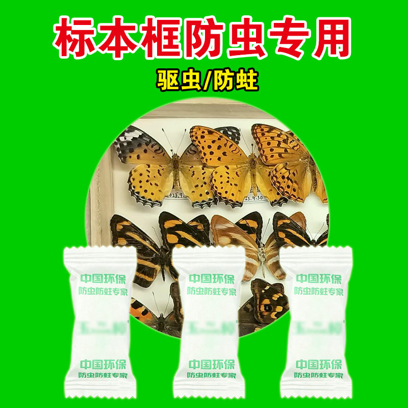 植物甲虫蝴蝶昆虫标本防虫天然樟脑防蛀驱虫展示相框专用图片
