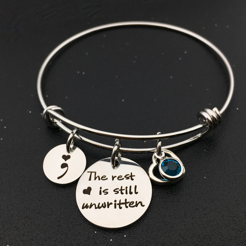 可调节手镯suicide awareness the rest is still unwritten