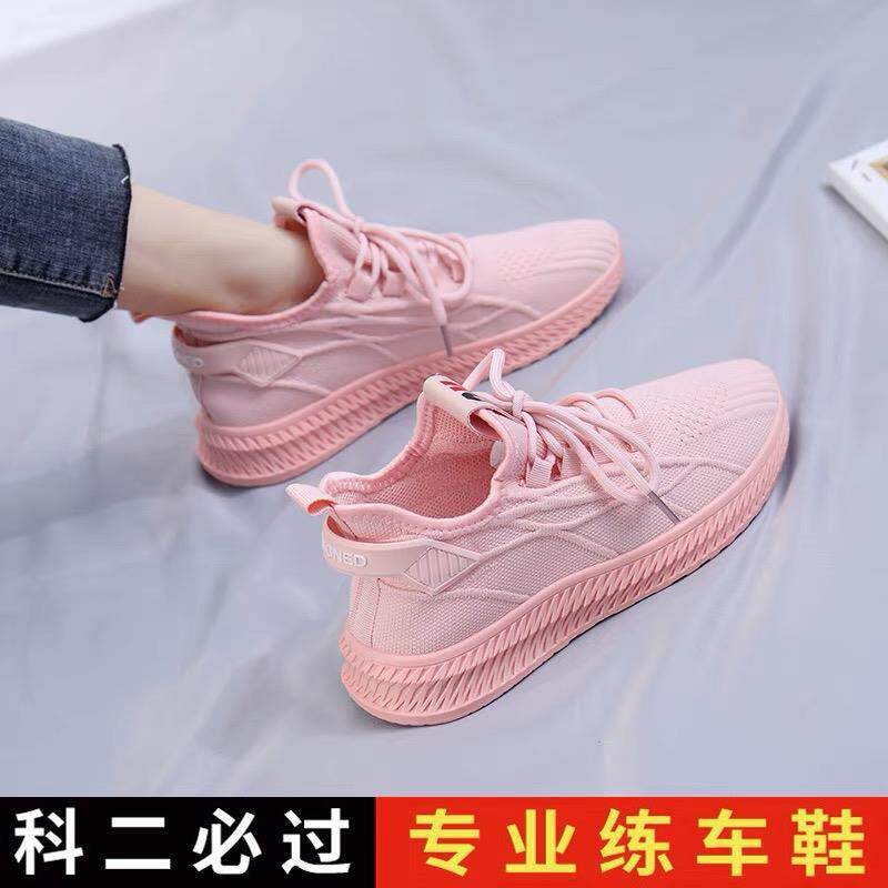 练车专用鞋女夏软底科二透