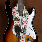 烫金花凤凰吉他背带通用电吉他电贝斯肩带斜挎木吉他民谣通用琴带