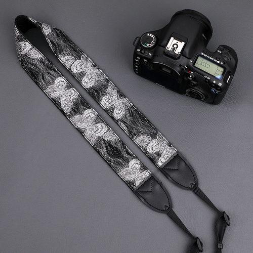 原创银丝蝴蝶相机背带可斜挎