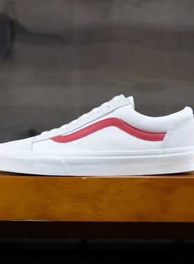 老万VANS范斯Style 36白红权志龙GD男女鞋低帮板鞋 VN0A3DZ3OXS