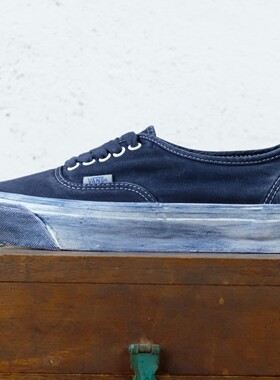 老万Vans Premium Authentic 水洗复古做旧脏脏帆布鞋VN000CQALKZ