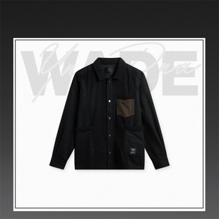 DNA联名系列男子翻领宽松休闲衬衫 李宁正品 YNG ASHU561 韦德