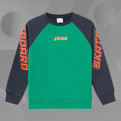 李宁童装 休闲上衣男大童运动生活系列套头宽松青少年春运YWDS039