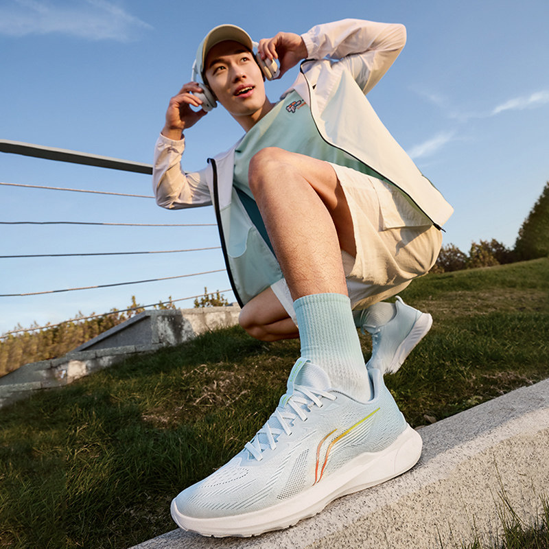 李宁正品男子休闲慢跑鞋