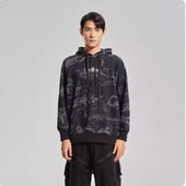 时尚 男女同款 休闲舒适运动套头连帽卫衣AWDSI43 李宁正品 Lining