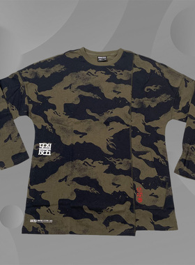 Lining/李宁正品新款运动休闲系列透气男子圆领长袖T恤AHSP567