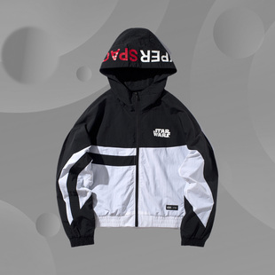 李宁星球大战联名系列风衣女款新防风服宽松时尚连帽 外套AFDP126